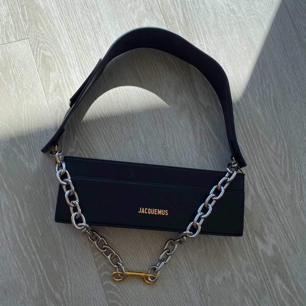 AUTHENTIC JACQUEMUS Black Leather Le Ciu Ciu Shoulder Bag - Picture 8 of 11
